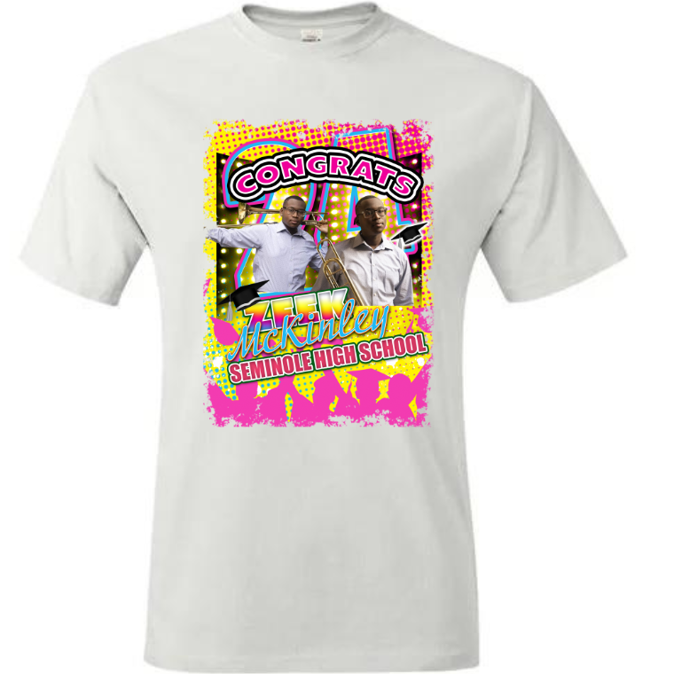 CUSTOM GRAD (CENTER PRINT ONLY) T-SHIRT