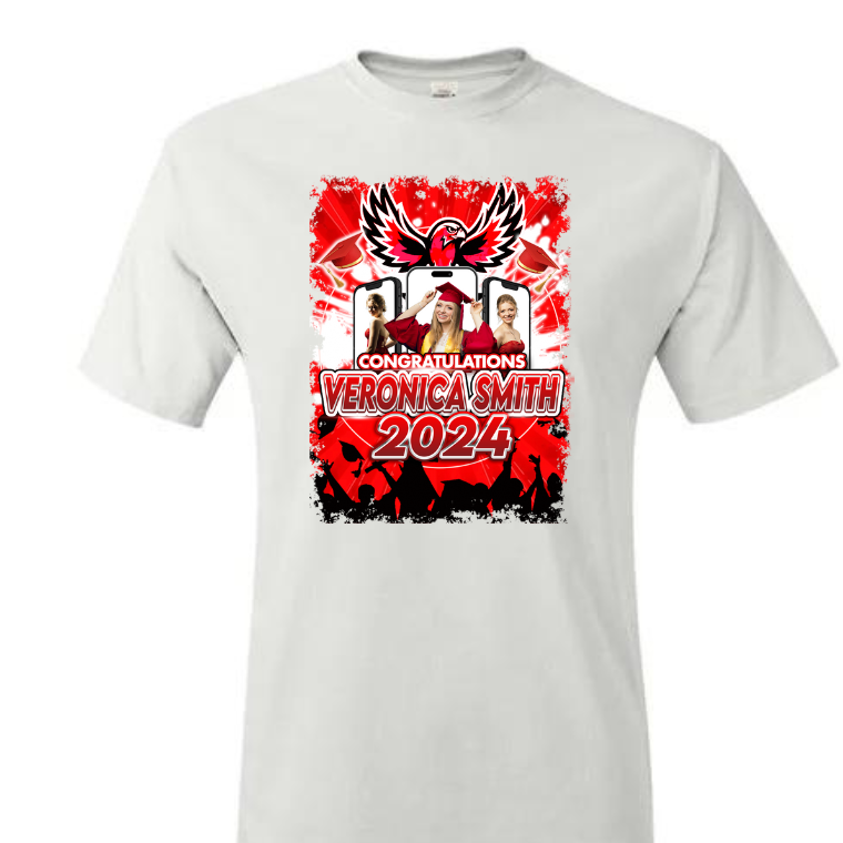 CUSTOM GRAD (CENTER PRINT ONLY) T-SHIRT
