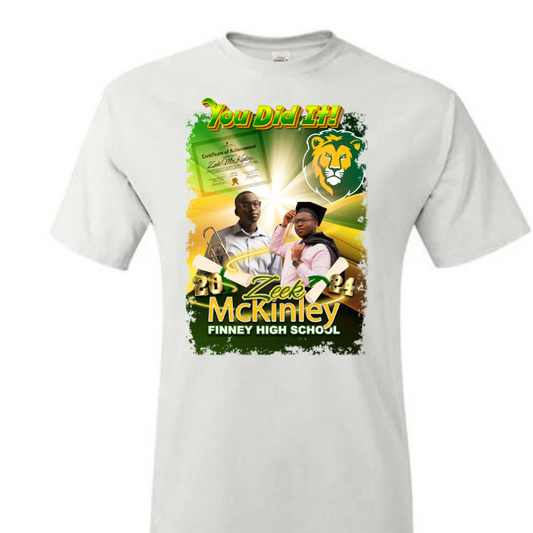 CUSTOM GRAD (CENTER PRINT ONLY) T-SHIRT