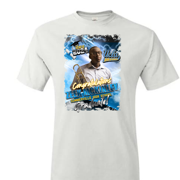 CUSTOM GRAD (CENTER PRINT ONLY) T-SHIRT