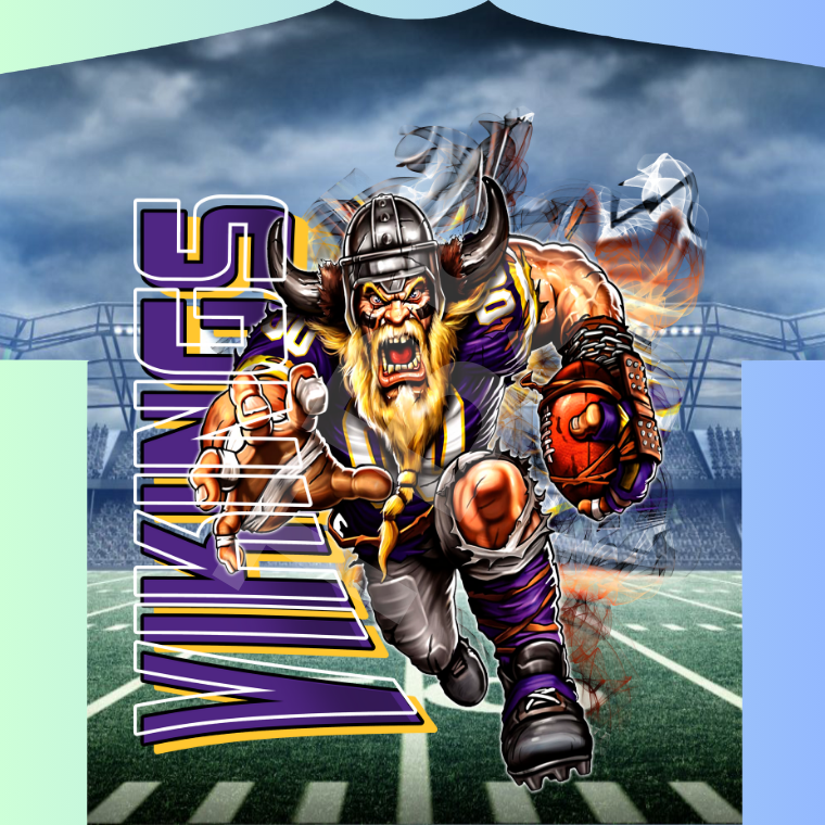 3D Bubble Allover Pro Football Tee