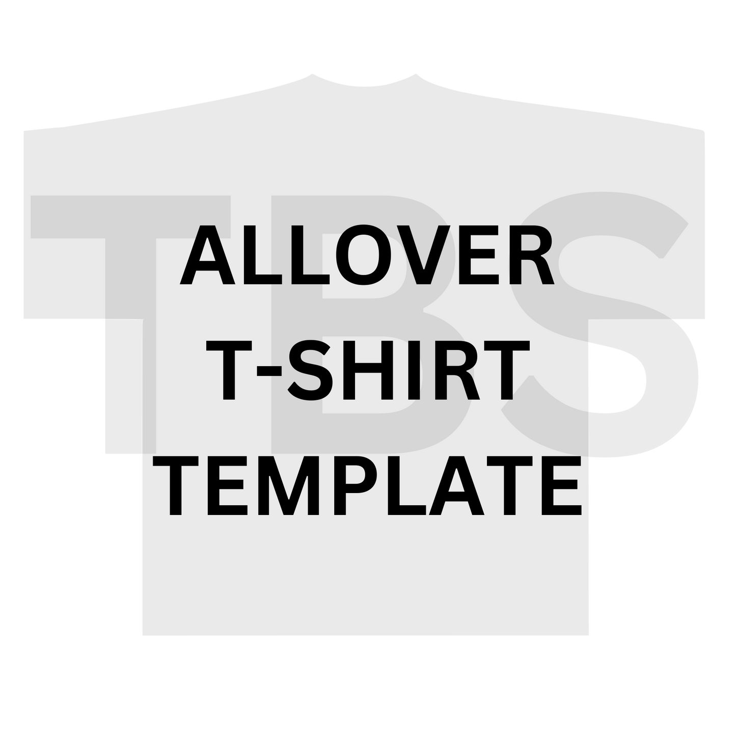 Allover T-shirt Template