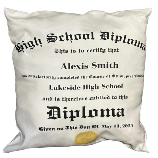 Custom Grad Pillow