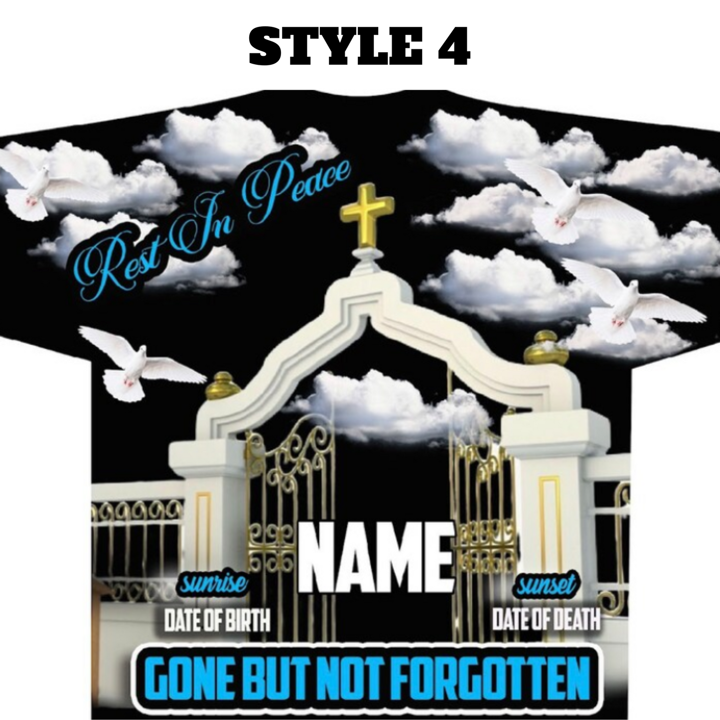 Custom MEMORIAL 3D/Allover T-Shirt