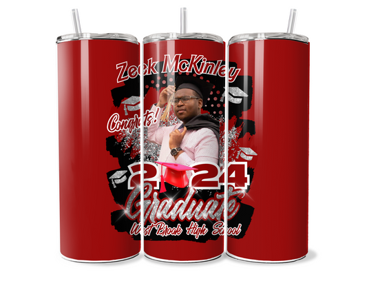 CUSTOM GRAD TUMBLER