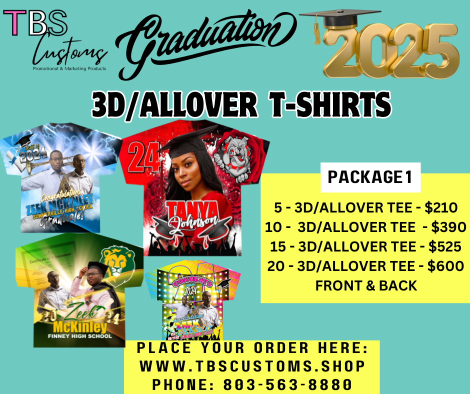 GRAD PACKAGE # 1 - 3D/ALLOVER