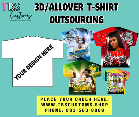 3D/ALLOVER T-SHIRT (B2B / OUTSOURCING) (Min Purchase 4)