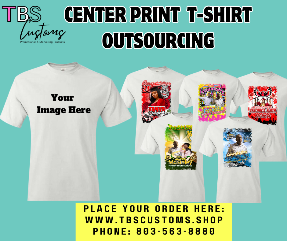 Center Print T-Shirt (White Only) (B2B / OUTSOURCING) (Min Purchase 4)