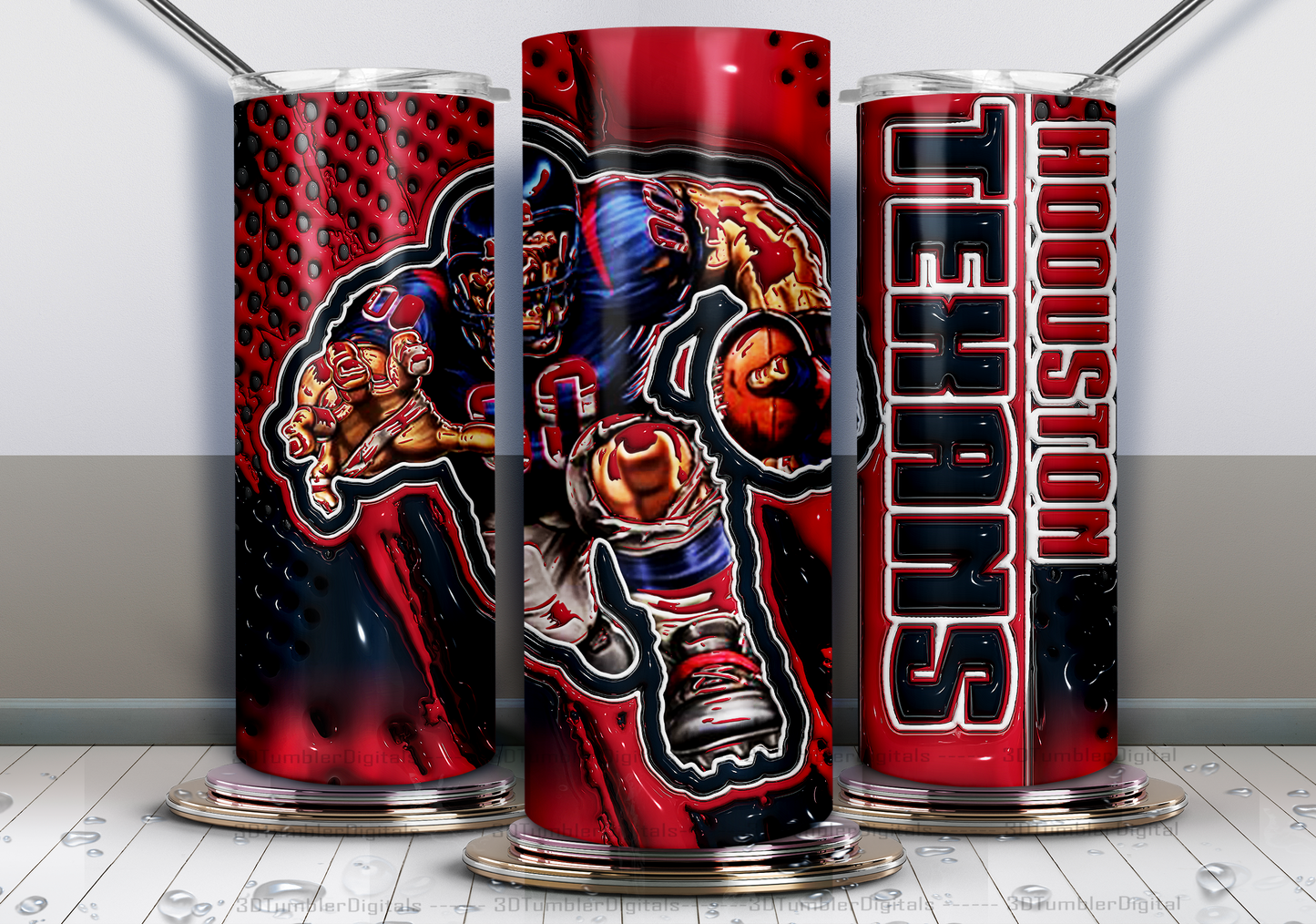 3D Pro Football Tumblers