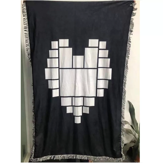 Custom Heart Panel Blanket