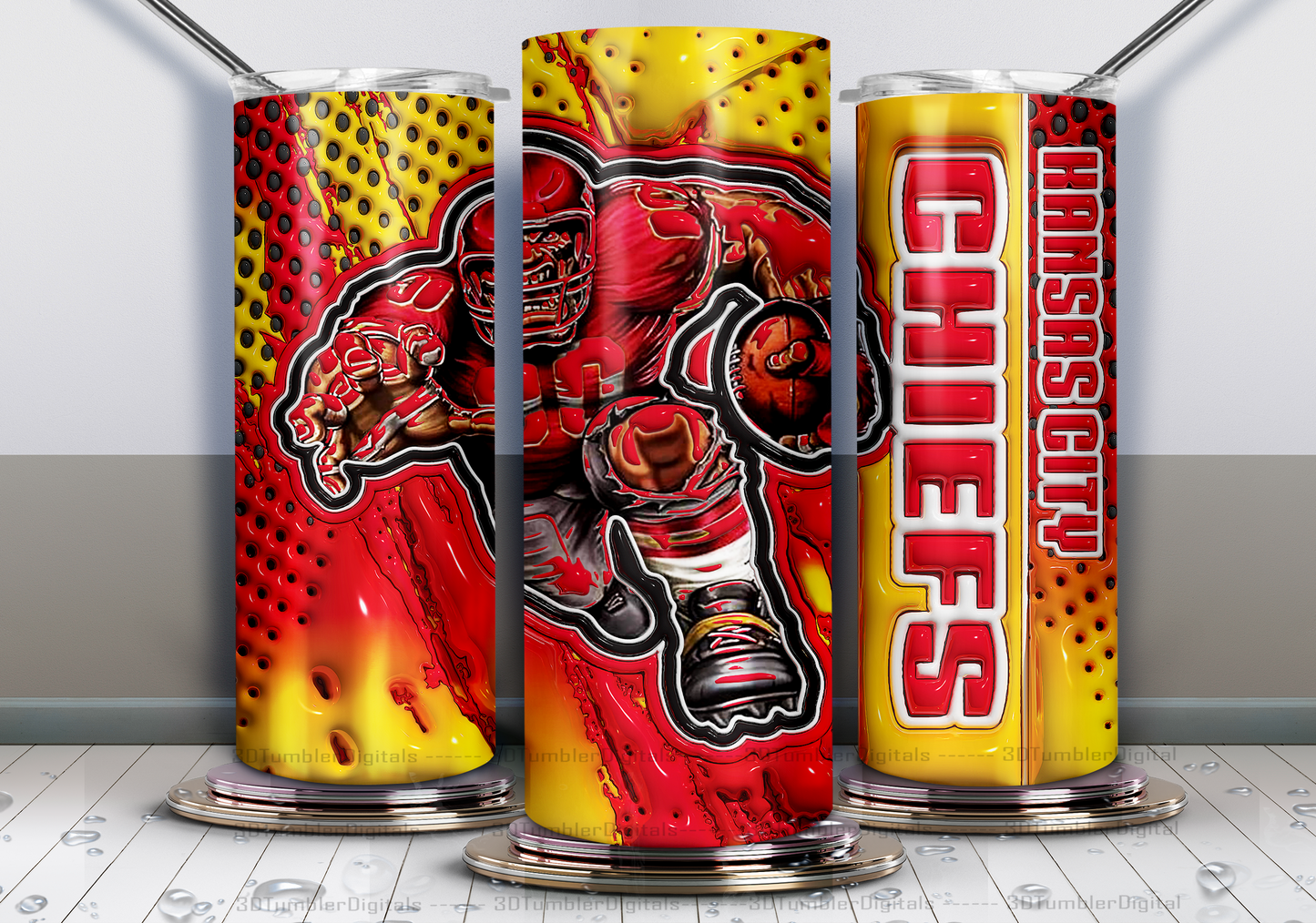 3D Pro Football Tumblers