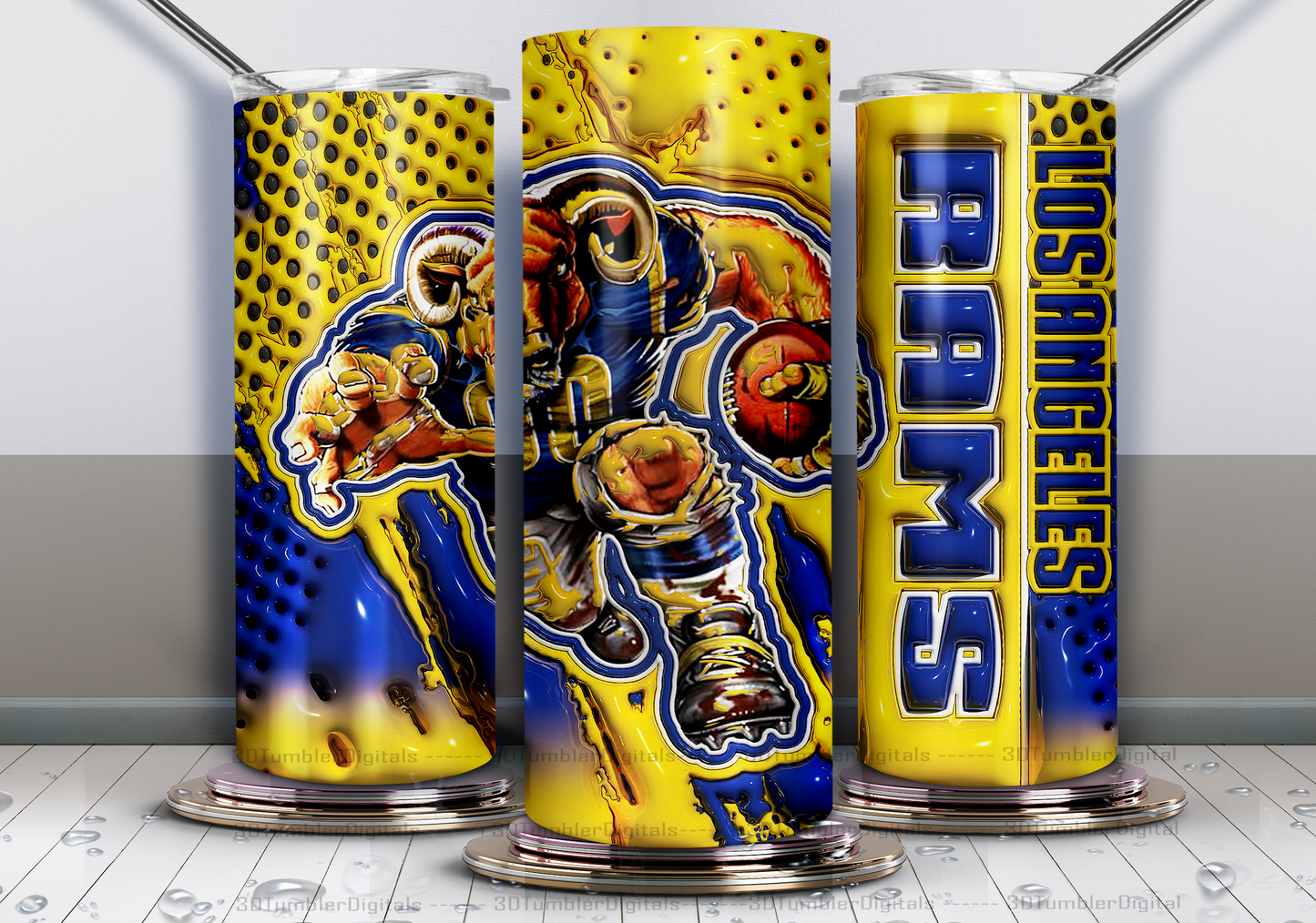 3D Pro Football Tumblers