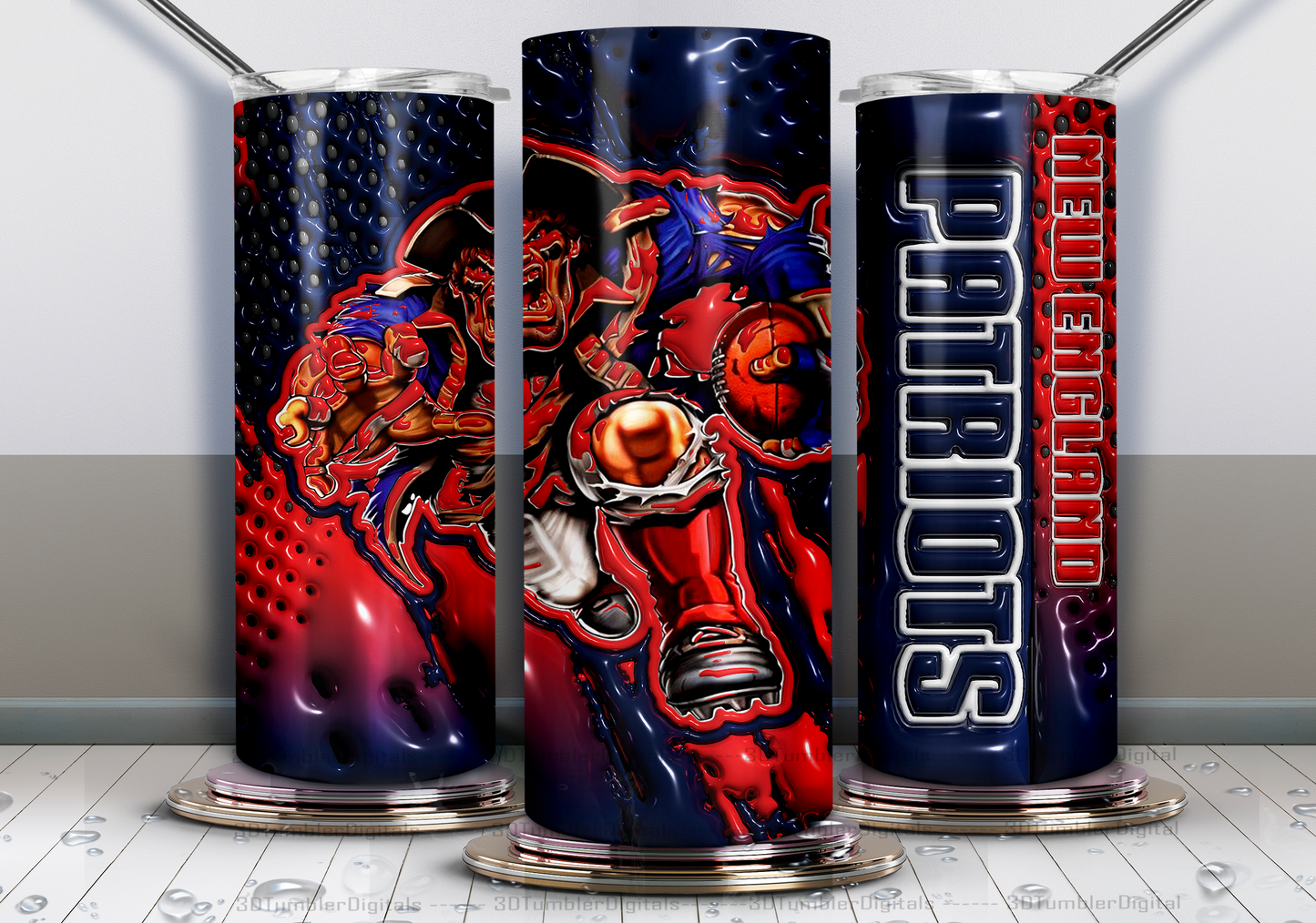 3D Pro Football Tumblers