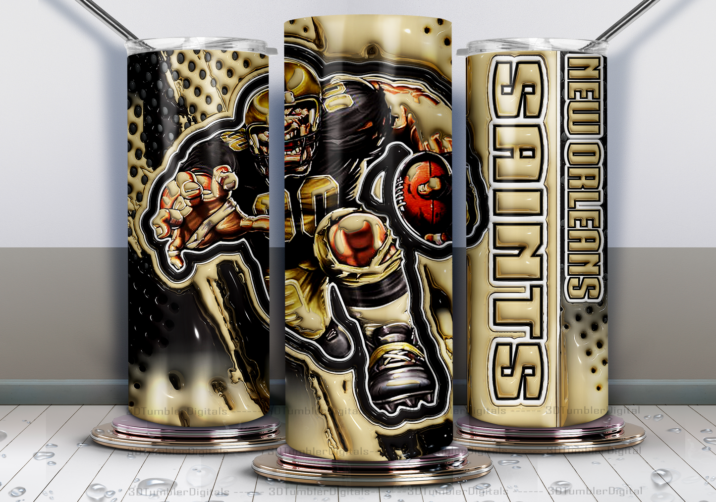 3D Pro Football Tumblers