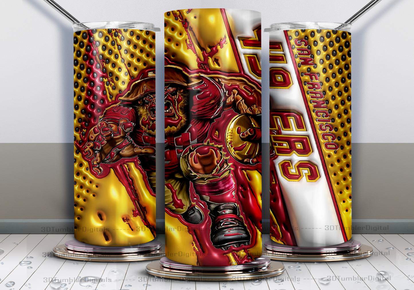 3D Pro Football Tumblers