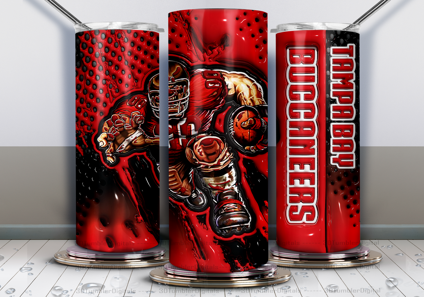 3D Pro Football Tumblers