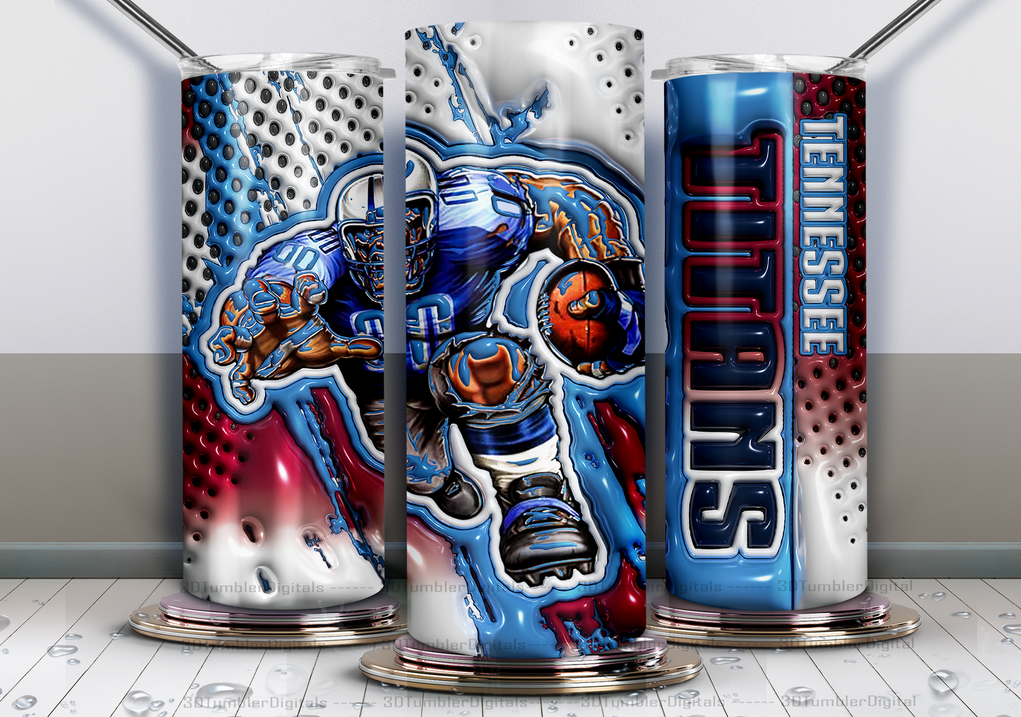 3D Pro Football Tumblers