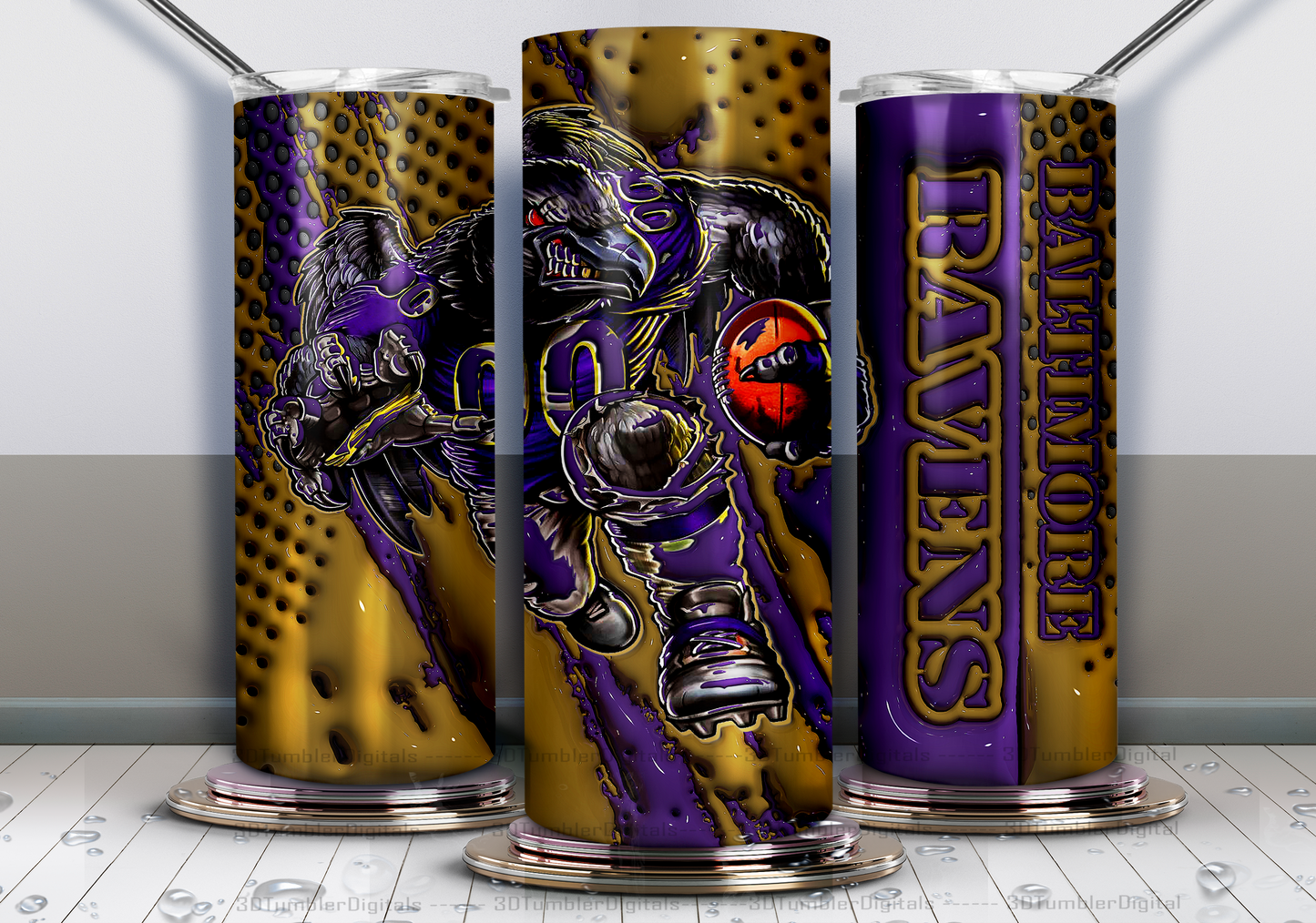 3D Pro Football Tumblers