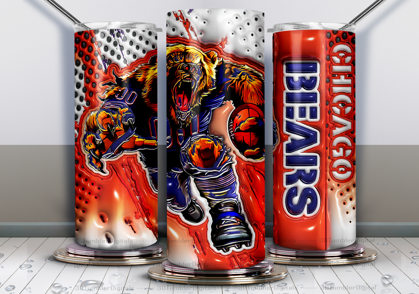 3D Pro Football Tumblers