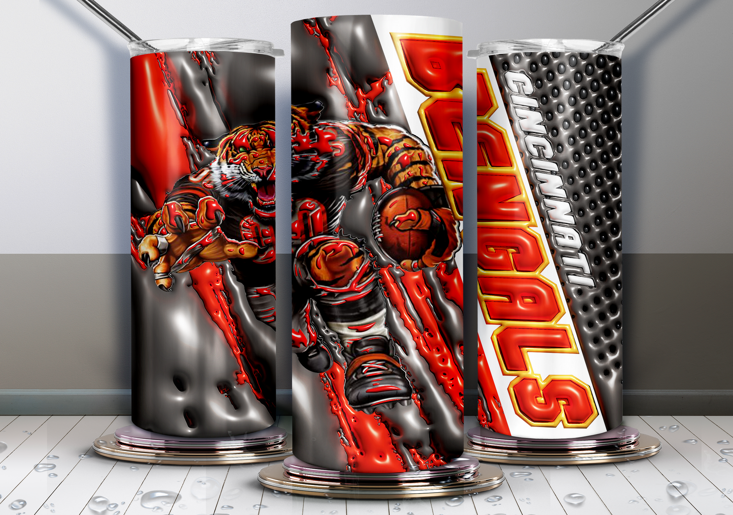 3D Pro Football Tumblers